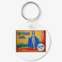 Sideshow Tattooed Girl keychains
