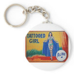 Sideshow Tattooed Girl Keychains