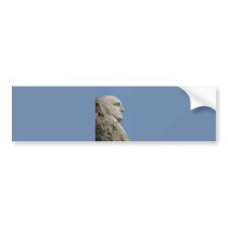 Sideview of George Washington Statue at Mt R Bumper Sticker