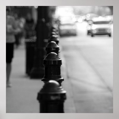 Sidewalk traffic chain posters by astonerattnet