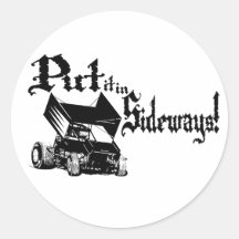 Sideways1 Round Stickers
