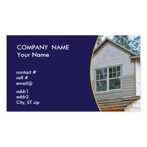 Siding on new home DoubleSided standard business cards (Pack of 100