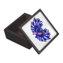 SIDS Awareness Heart Wings.png Premium Trinket Box