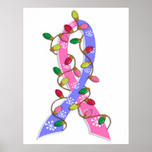 SIDS Christmas Lights Ribbon Posters