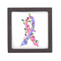 SIDS Christmas Lights Ribbon Premium Trinket Box