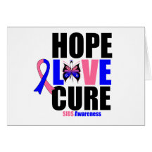 SIDS Hope Love Cure Greeting Cards