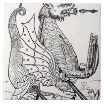 Siege engine in shape of a dragon tile