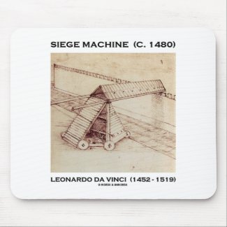 Siege Machine (C. 1480) Leonardo da Vinci Mouse Pads
