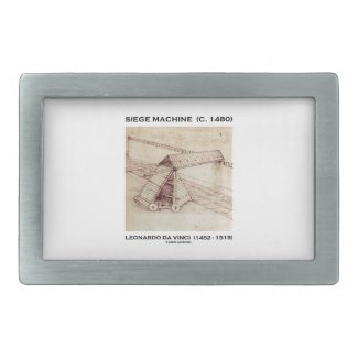 Siege Machine (Circa 1480) Leonardo da Vinci Rectangular Belt Buckles