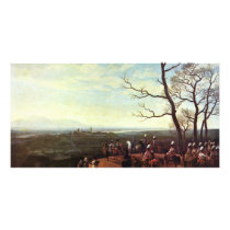 Siege Of Kosel (In Silesia, 1760) By Kobell Photo Greeting Card