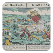 Siege of Missolonghi, 22nd April 1826 Square Stickers