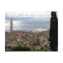Siena, Italy, tower of City Hall at left postcards by lshickzazzle Siena, Italy, tower of City Hall at left postcards