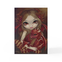 "Sienna Dragonling" Greeting Card