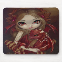 "Sienna Dragonling" Mousepad by strangeling "Sienna Dragonling" Mousepad
