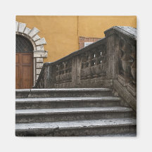 Sienna, Tuscany, Italy - Low angle view of Refrigerator Magnets