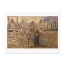 Sien's Mother's House, Vincent van Gogh postcards by masterpiecesofart Sien's Mother's House, Vincent van Gogh postcards