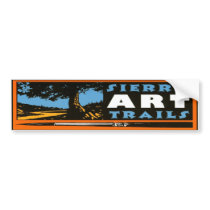 Sierra Art Trails Bumpersticker by SierraArt Sierra Art Trails Bumpersticker