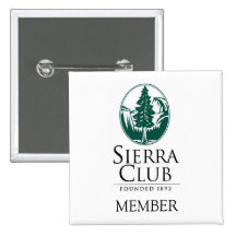 Sierra Club, MEMBER, MEMBER Pinback Button