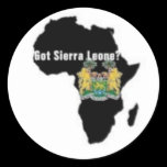 Sierra Leone (Africa) Flag T-shirt And Etc Round Stickers