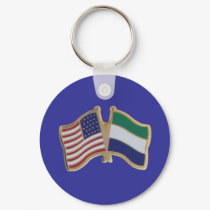 Sierra Leone/ American keychains by AFRICANKOKO Sierra Leone/ American keychains