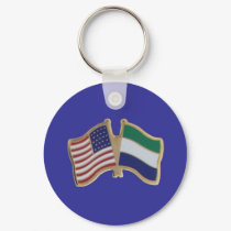 Sierra Leone/ American keychains by AFRICANKOKO Sierra Leone/ American keychains