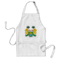 Sierra Leone Coat of Arms detail Aprons