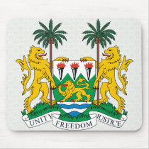 Sierra Leone Coat of Arms detail Mousepad