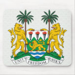Sierra Leone Coat of Arms detail Mousepad