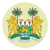 Sierra Leone Coat of Arms detail Stickers