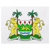 Sierra Leone Coat of Arms Flyer Design