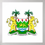Sierra Leone Coat of Arms Poster