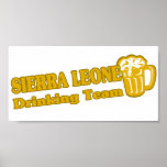Sierra Leone Drinking Team Poster