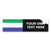 Sierra Leone Flag bumper stickers by flagshirts Sierra Leone Flag bumper stickers