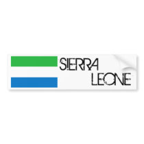 Sierra Leone Flag Bumper Sticker