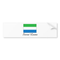 Sierra Leone Flag Design bumper stickers