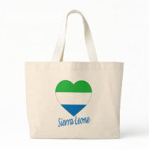Sierra Leone Flag Heart bags