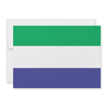 Sierra Leone Flag Custom Invites
