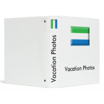 Sierra Leone Flag Jewel Vinyl Binder