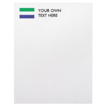 Sierra Leone Flag letterhead