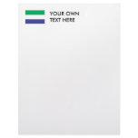 Sierra Leone Flag letterhead