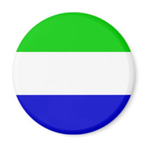 Sierra Leone Flag magnets