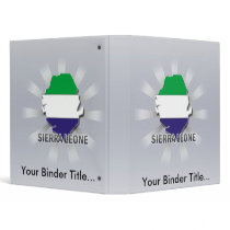 Sierra Leone Flag Map 2.0 3 Ring Binder