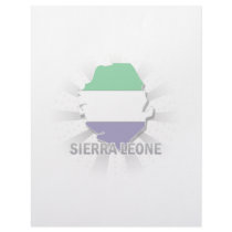 Sierra Leone Flag Map 2.0 Personalized Letterhead