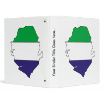 Sierra Leone Flag Map full size Binder