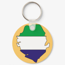 Sierra Leone flag map keychains by FlagStore Sierra Leone flag map keychains