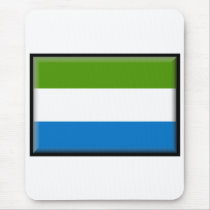 Sierra Leone Flag Mouse Pads
