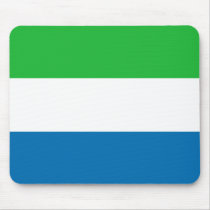 Sierra Leone Flag Mousepad by FlagAndMap Sierra Leone Flag Mousepad