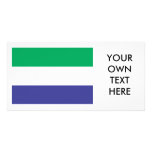 Sierra Leone Flag Personalized Photo Card