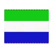 Sierra Leone Flag postcards