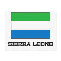 Sierra Leone Flag postcards